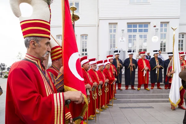 Mehter bandet utför i Yalova, Turkiet — Stockfoto