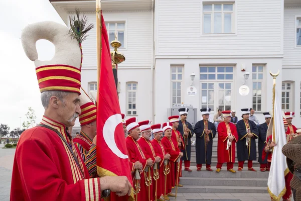 Mehter bandet utför i Yalova, Turkiet — Stockfoto