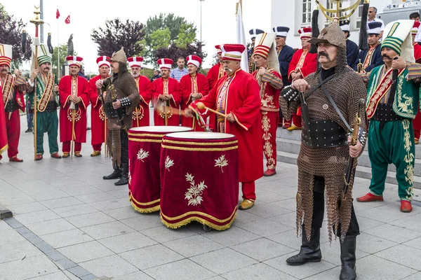 Mehter bandet utför i Yalova, Turkiet — Stockfoto