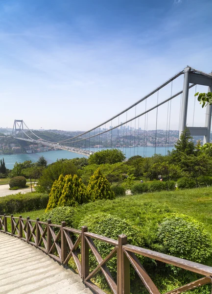 Istanbul celkový pohled od Otagtepe, Beykoz — Stock fotografie