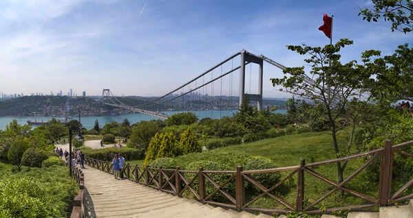 Istanbul Widok ogólny z Otagtepe, Beykoz — Zdjęcie stockowe