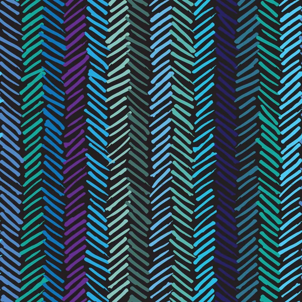 Modèle sans couture barbouillé chevrons design — Image vectorielle