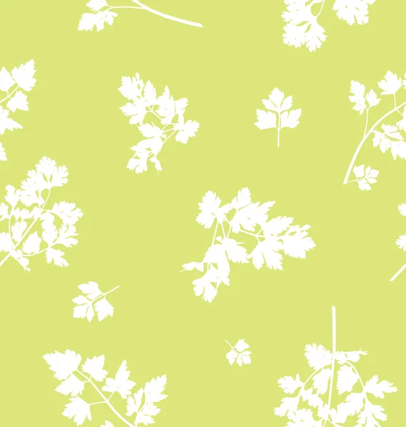 Seamless pattern design with parsley leaves — Wektor stockowy