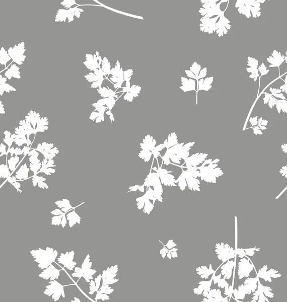 Seamless pattern design with parsley leaves — ストックベクタ