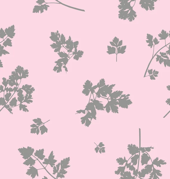 Seamless pattern design with parsley leaves — Wektor stockowy
