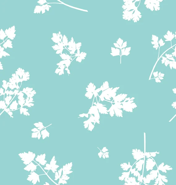 Seamless pattern design with parsley leaves — Διανυσματικό Αρχείο