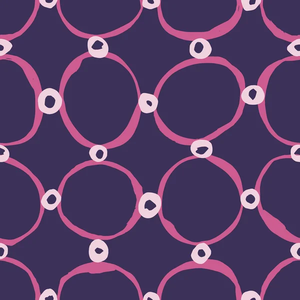 Cercles croquants motif sans couture — Image vectorielle