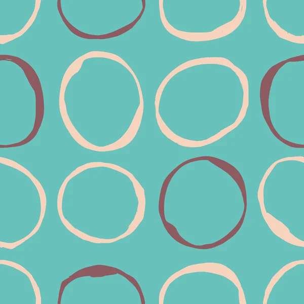 Cercles croquants motif sans couture — Image vectorielle