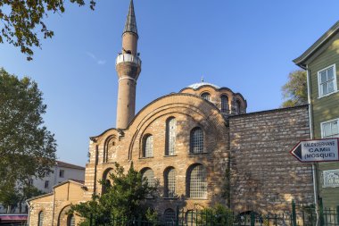 Exterior view from Kalenderhane Mosque built in Ottoman Empire period in Fatih, Istanbul. clipart