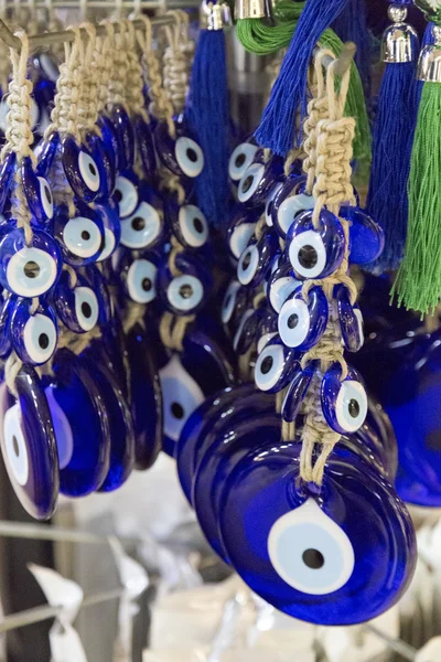 Turkish evil eye charms, touristic gifts — Stock Photo, Image