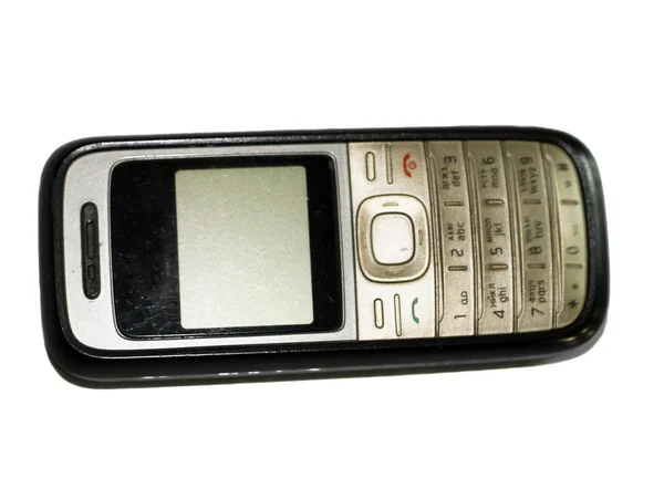 Old mobile phone isolated on the white background — Stock Photo, Image