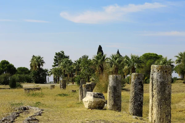 Ruinas en la antigua ciudad Hierapolis Turquía —  Fotos de Stock