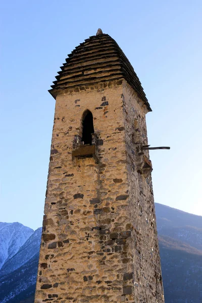 Eski Ingushetia Kuleleri Kuzey Kafkasya Nın Antika Mimarisi Kalıntıları Rusya — Stok fotoğraf