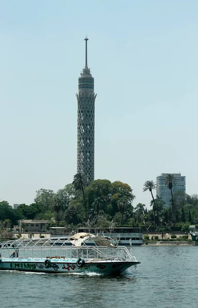 Osobní Loď Plachtění Nil River Káhira Egypt Může 2013 — Stock fotografie