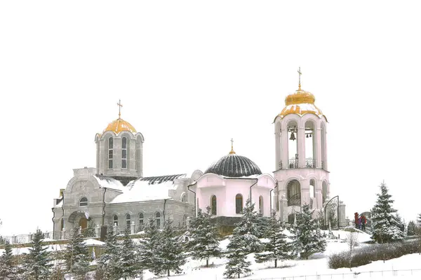 George Monastery Winter Time Essentuki Russian Federation January 2015 — Stock Photo, Image