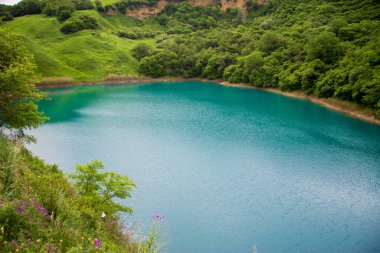 Büyük Shadcurey Gölü, Sarnakovo, Kabarda, Kuzey Kafkasya, Rusya Federasyonu