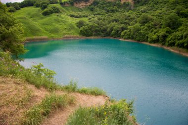 Büyük Shadcurey Gölü, Sarnakovo, Kabarda, Kuzey Kafkasya, Rusya Federasyonu