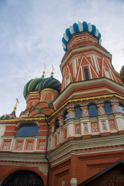 Kızıl Meydan 'daki St. Basil Katedrali, Moskova, Rusya Federasyonu 30 Ekim 2018