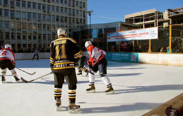 Campeonato Hockey Copa Del Alcalde Pyatigorsk Rusia Pyatigorsk Enero 2015 — Foto de Stock