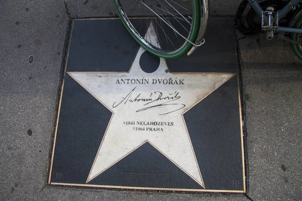 Star Antonin Dvorak Walk Fame Kerntner Strasse Wenen Oostenrijk November — Stockfoto