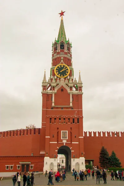 Spasskaya Tower Kremlin Moscow Russia 2018 — Stock Photo, Image
