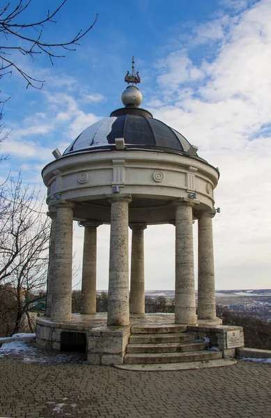 Aeolus Harp Wintertijd Mashuk Berg Bezienswaardigheden Monumenten Van Pyatigorsk Noordelijke — Stockfoto