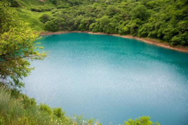 Büyük Shadcurey Gölü, Sarnakovo, Kabarda, Kuzey Kafkasya, Rusya Federasyonu