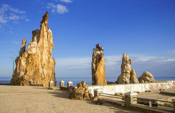 Berühmte Felsen Der Küste Von Tabarca Tunesien — Stockfoto