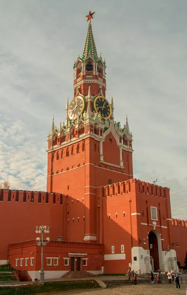 Spasskaya Tower Kremlin Moscow Russia 2018 — Stock Photo, Image