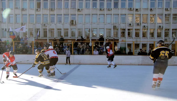 Mistrzostwa Hokeju Puchar Burmistrza Piatigorska Rosja Pyatigorsk Stycznia 2015 — Zdjęcie stockowe