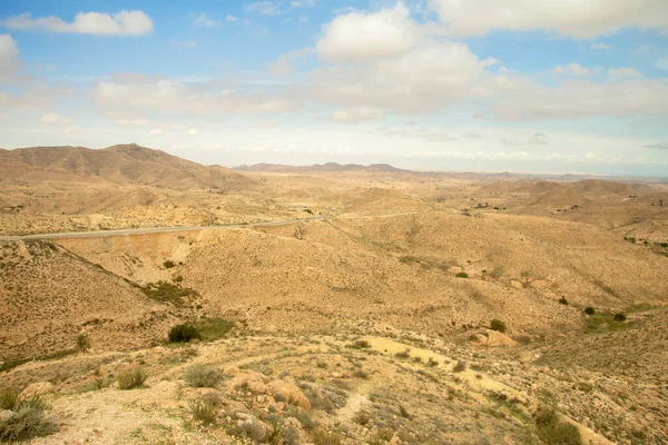 Sahara Paysage Désertique Près Matmata Dans Sud Tunisie Afrique Nord — Photo