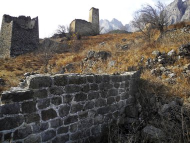 İnguşetya kuleleri. antik mimari ve kalıntılar