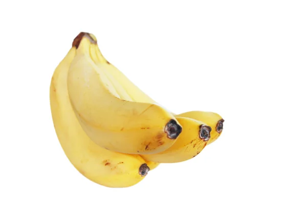 Bananenstrauß liegt isoliert auf weißem Hintergrund — Stockfoto