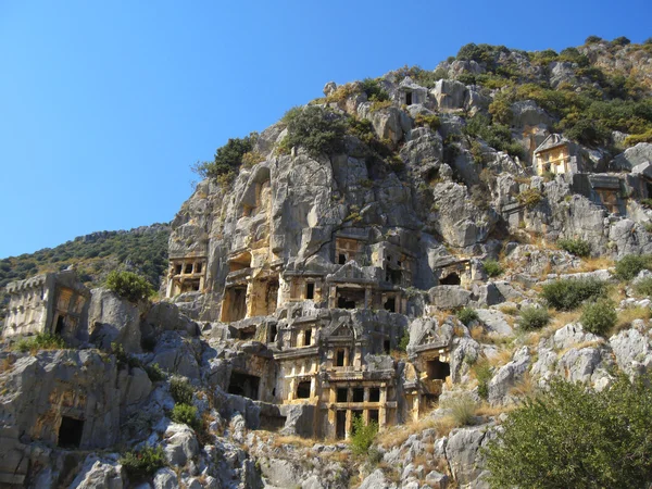 Antike tote Stadt in myra demre Türkei — Stockfoto