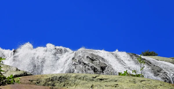 Alibek Waterfall. Dombay Mountains. The Northern Caucas — Stock Photo, Image