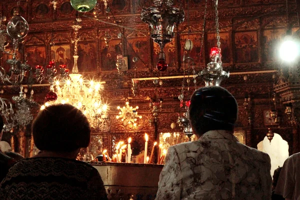 Kutsal kilise İsa'nın Doğuşu Bethlehem İsrail — Stok fotoğraf