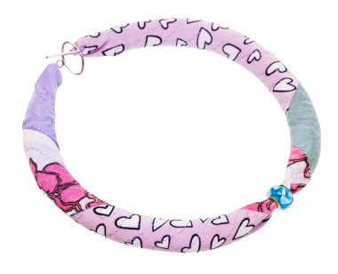 patchwork ipek dize ve Cam yüzük kolye