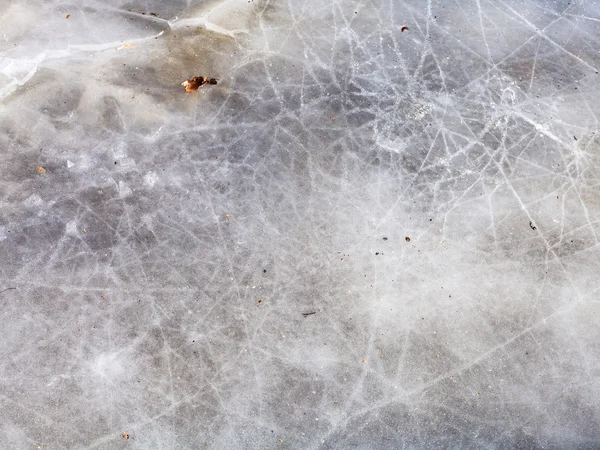 Superfície de gelo natural no dia frio do inverno — Fotografia de Stock