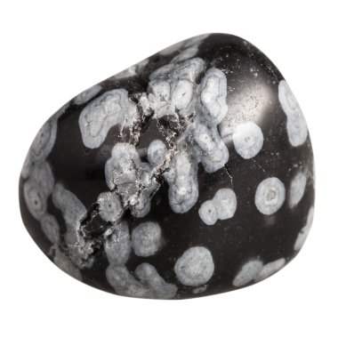 kar tanesi obsidyen mineral değerli taş yuvarlanan