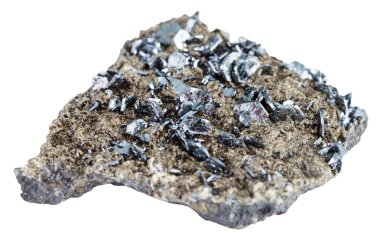 manyetit mineral taş üzerinde taş kristalleri