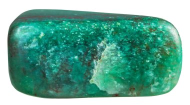 tumbled fuchsite in green quartzite gem stone clipart