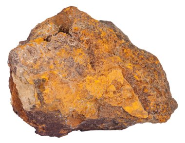 limonit (demir cevheri) mineral taş parçası