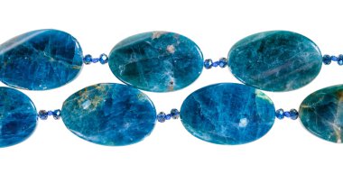kyanit gem taştan boncuk boncuk dize