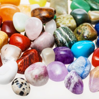 birçok eskitme doğal mineral değerli taşlar