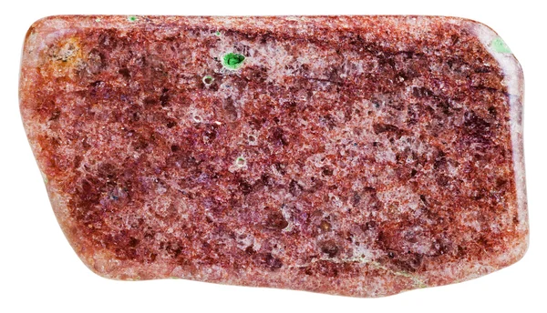 Aventurina vermelha tombada pedra mineral — Fotografia de Stock