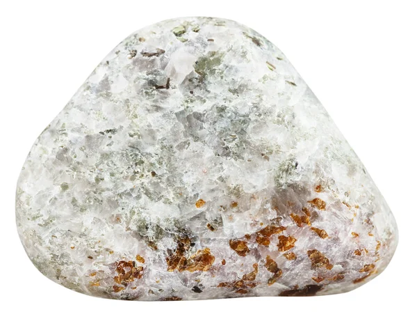 Piedra preciosa mineral de condrodita tumbada aislada — Foto de Stock