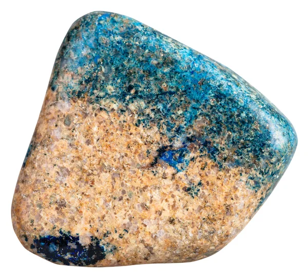 Gepolijste azurite (Chessylite) minerale gem steen — Stockfoto