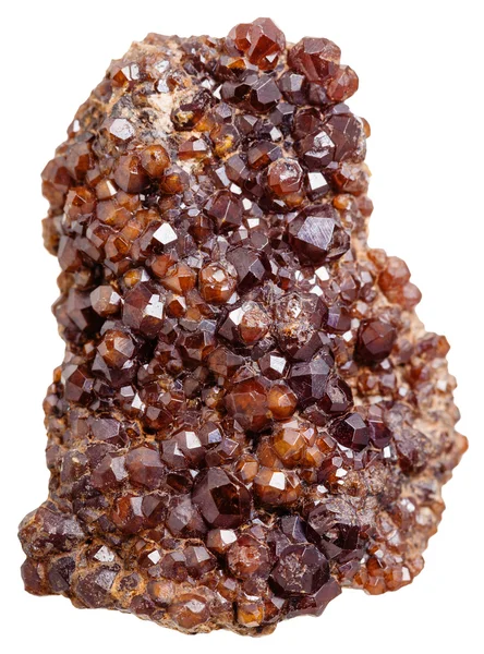 Druse aus Andrait (Granat) Mineralkristallen — Stockfoto