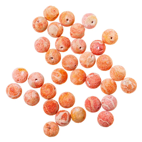 Perlen aus Schwammkorallen von oben — Stockfoto