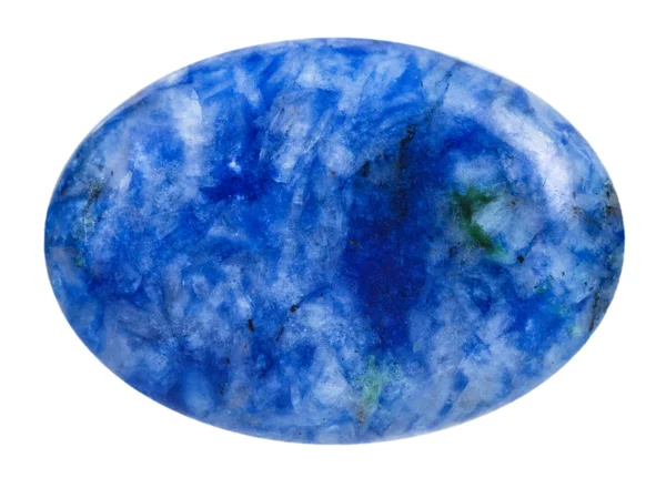 Oval lacivert (lazurite) mineral taş — Stok fotoğraf